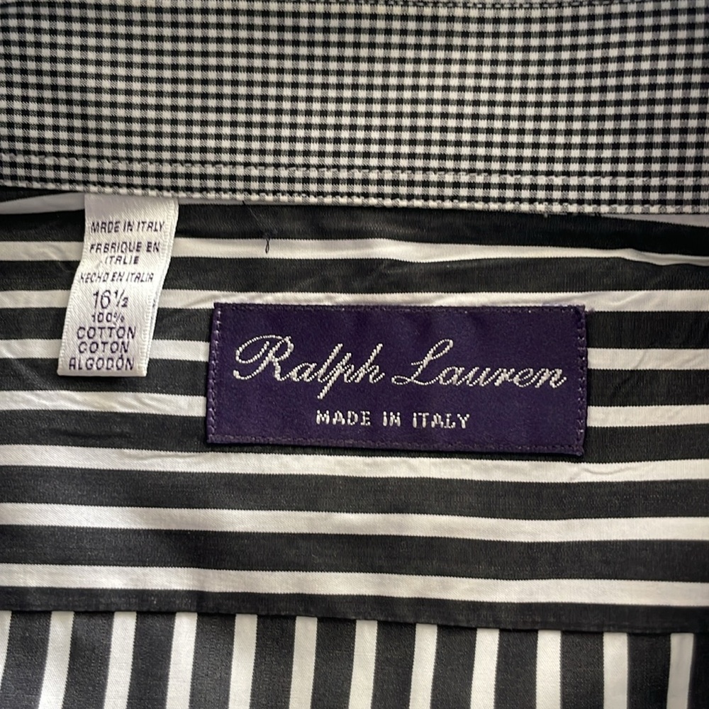 Ralph Lauren purple label men’s shirt 16.5 - Picture 4 of 4